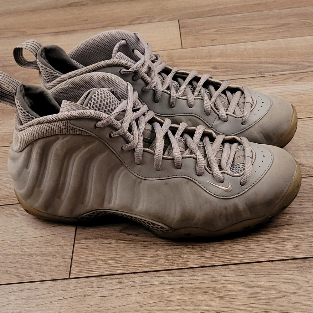 NIKE Air Foamposite One Premium Wolf Grey Suede 2015 Sz 11.5 Sneakers 575420-007